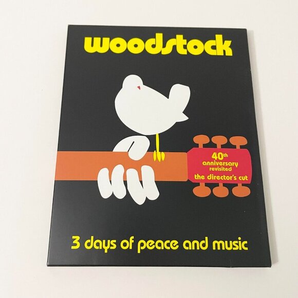 Woodstock Three Days of Peace Music Blu ray 3 Disc Set 40th Anniversary Flaws - Picture 9 of 16